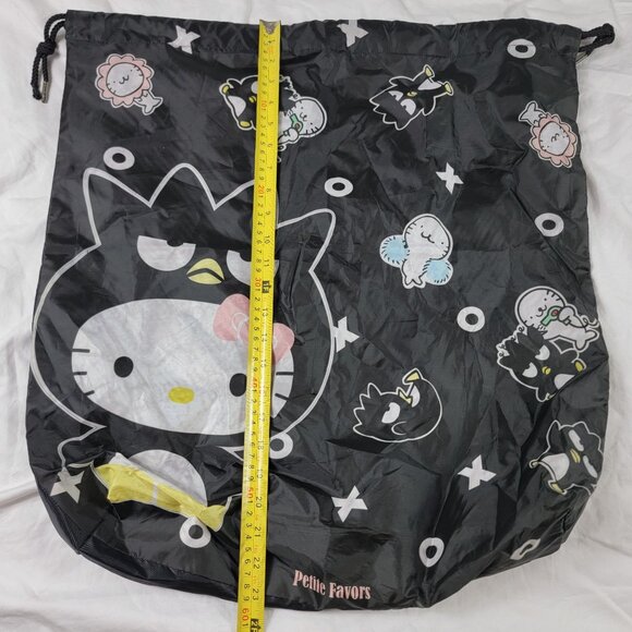 Petite Favor x Hello Kitty Black Large Tote Bag All Over Print Casual Storage - Picture 10 of 11